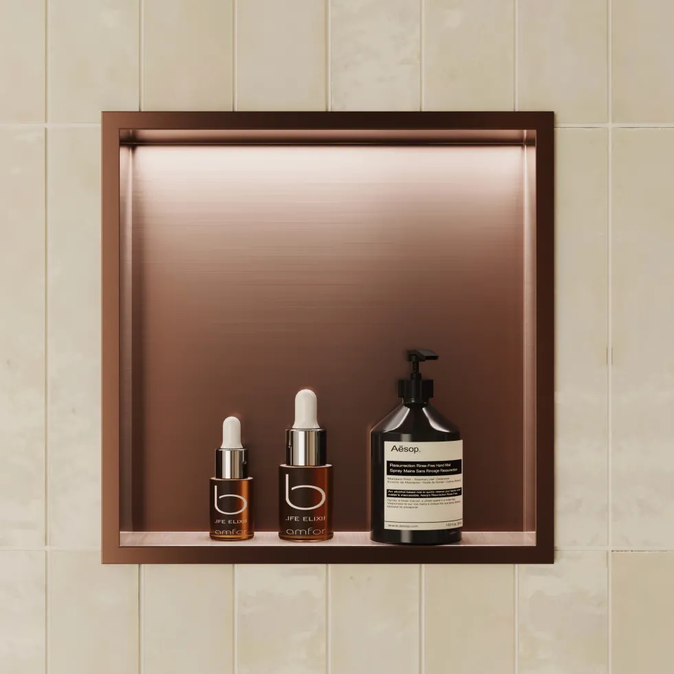 Harbour Shower Niche with LED Light Strip - 305 x 305mm