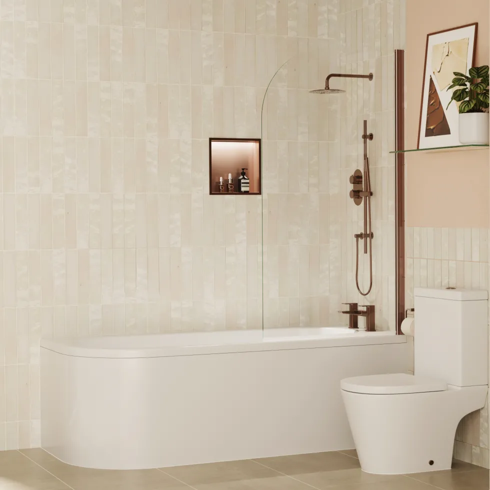 Harbour Shower Niche with LED Light Strip - 305 x 305mm