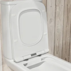 Harbour Soft Close Square Slimline Toilet Seat With Quick Release Hinges