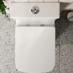 Harbour Soft Close Square Slimline Toilet Seat With Quick Release Hinges