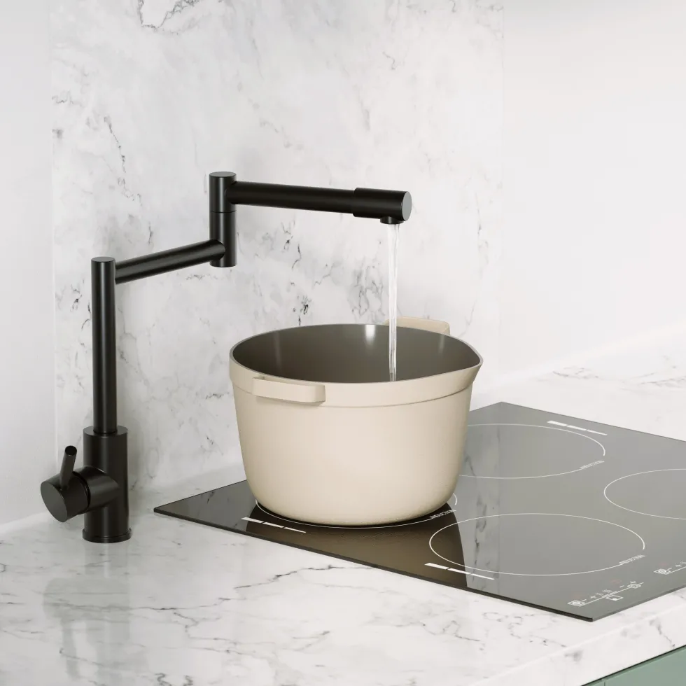 Harbour Stature Deck Mounted Pot Filler Kitchen Tap
