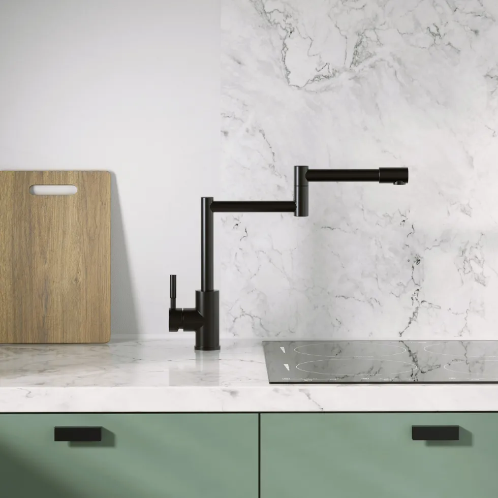 Harbour Stature Deck Mounted Pot Filler Kitchen Tap