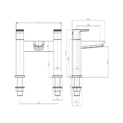 Harbour Status Bath Mixer Tap