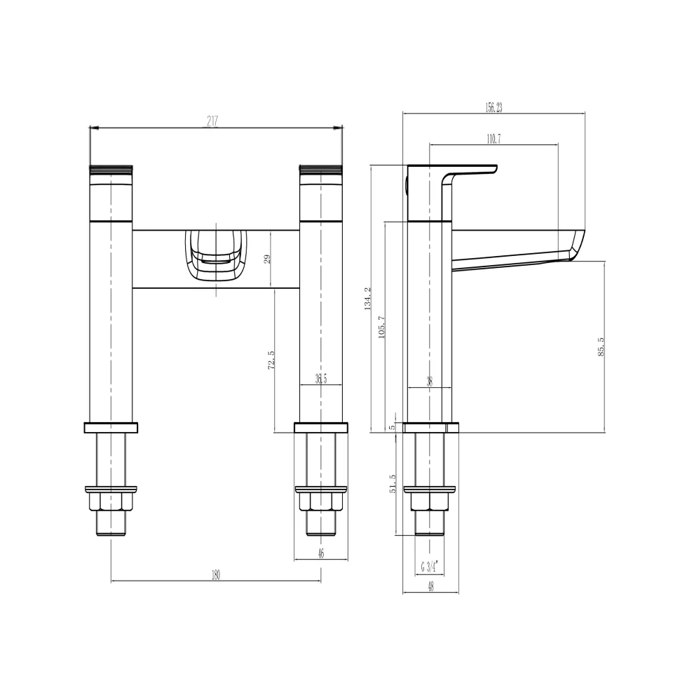 Harbour Status Bath Mixer Tap