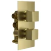 Harbour Status Brushed Brass 2 Outlet Thermostatic Concealed Shower Valve