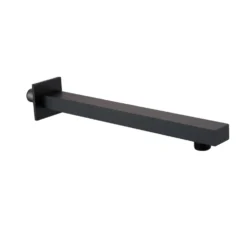 Harbour Status Concealed Shower Valve & Wall Mounted Fixed Shower Head - Matt Black