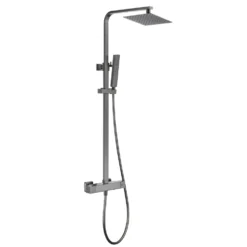 Harbour Status Cool Touch Square Thermostatic Rigid Riser Shower Kit