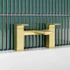 Harbour Status Deck Mounted Bath Mixer Tap - Brushed Brass