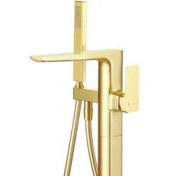 Harbour Status Floorstanding Bath Shower Mixer Tap - Brushed Brass