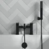 Harbour Status Matt Black Bath Shower Mixer Tap