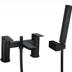 Harbour Status Matt Black Bath Shower Mixer Tap