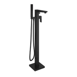 Harbour Status Matt Black Floorstanding Bath Shower Mixer Tap