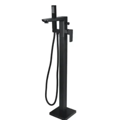Harbour Status Matt Black Floorstanding Bath Shower Mixer Tap