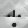 Harbour Status Matt Black 3 Hole Bath Mixer Tap