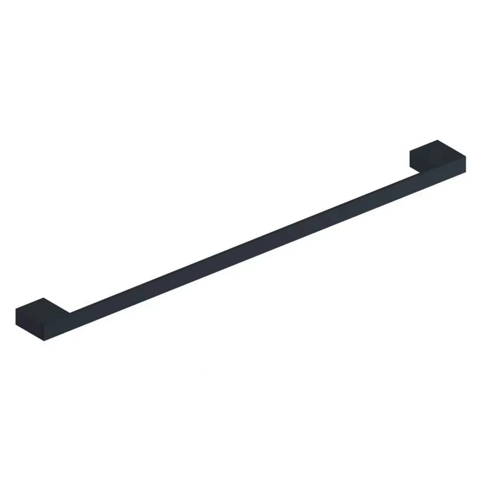 Harbour Status Matt Black Single Towel Rail