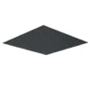 Harbour Status Matt Black Stainless Steel Square Shower Head - 300mm