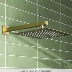 Harbour Status 305mm Brushed Brass Square Shower Arm