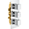 Harbour Status 2 Outlet Concealed Thermostatic Shower Valve (Three Handle) - Chrome