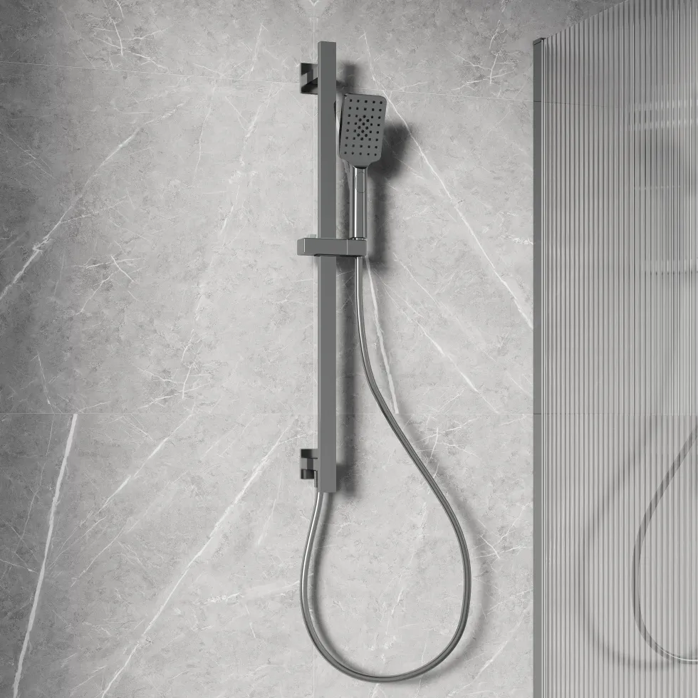 Harbour Status Slide Rail Kit with 3 Mode Handset & Integrated Elbow - Chrome