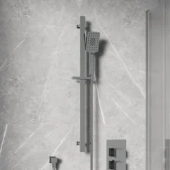 Harbour Status Slide Rail Shower Kit with Shower Handset & Hose - Chrome