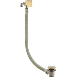 Harbour Status Square Overflow Bath Filler - Brushed Brass
