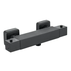 Harbour Status Thermostatic Bar Shower Valve - Matt Black