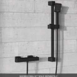 Harbour Status Thermostatic Bar Shower Valve - Matt Black