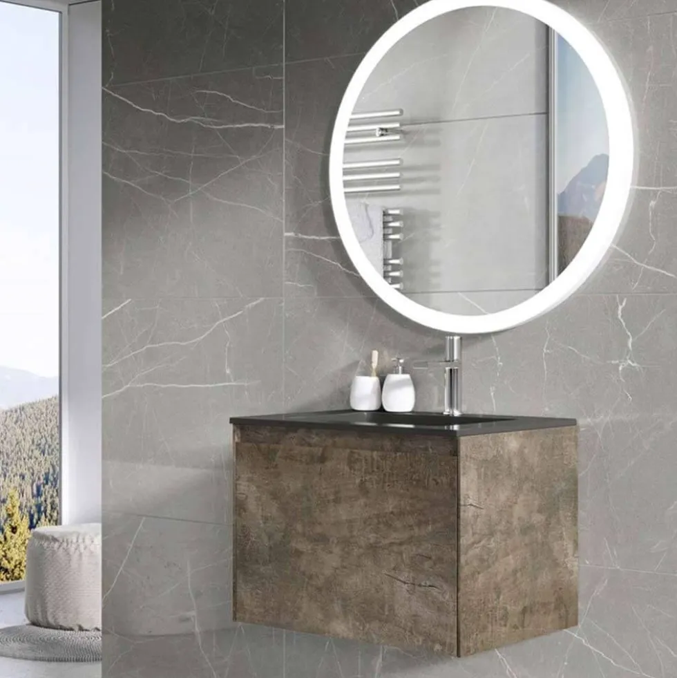 Harbour Substance 600mm 1 Drawer Wall Mounted Vanity Unit & Basin Options