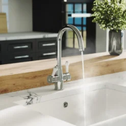 Harbour Traditional 3-in-1 Instant Boiling Water Tap with WRAS-Approved Digital Boiler & Filter - Chrome