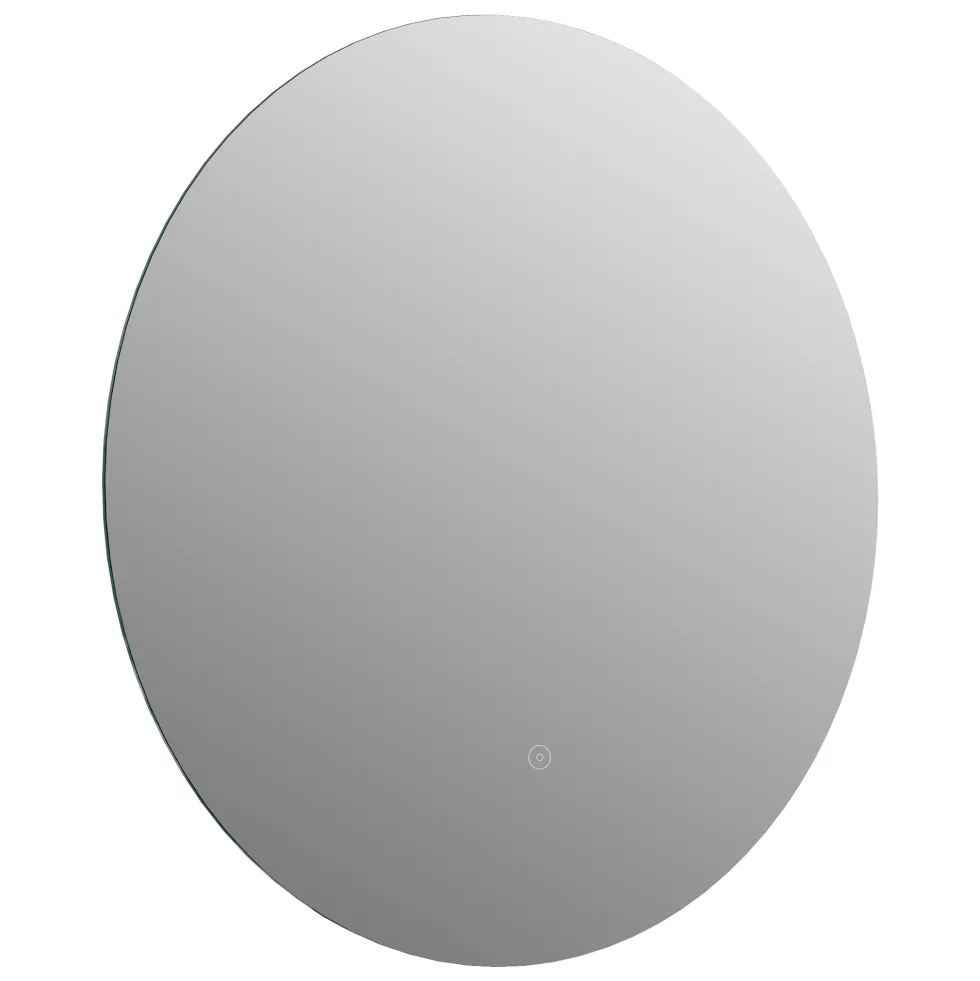 Harbour Vision LED Illuminated Round Bathroom Mirror with Demister Pad - 800mm
