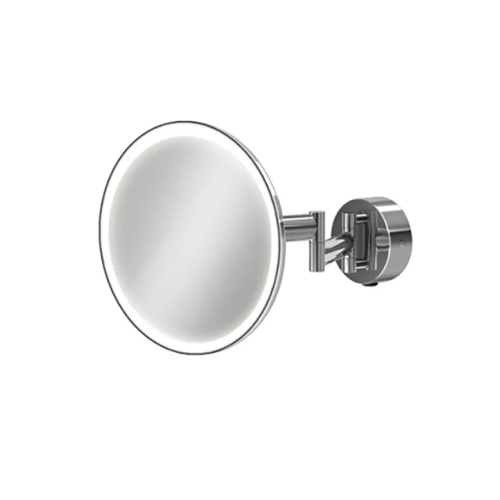 hib. Eclipse Round LED Illuminated Magnifying Mirror - 200 x 200mm