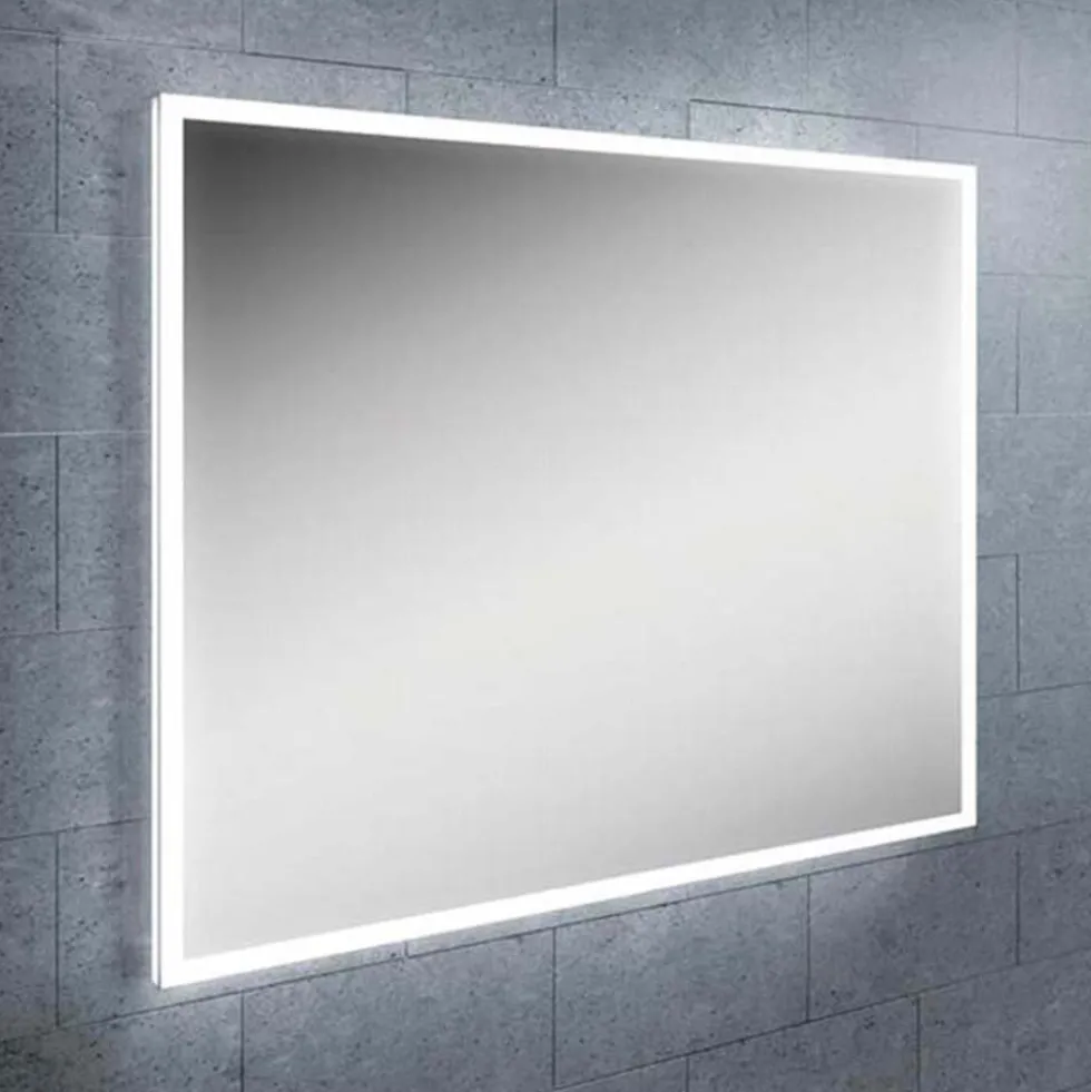 hib. Globe LED Illuminated Steam Free Rectangular Mirror