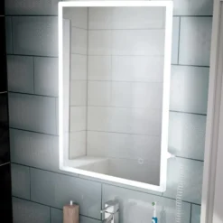 hib. Vega LED Illuminated Rectangular Mirror with Demister Pad & Colour Change LEDs