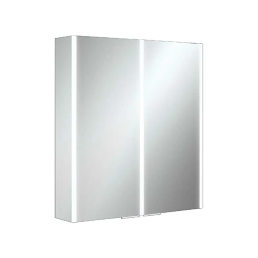 hib. Xenon 60 LED Illuminated Mirror Cabinet With Mirrored Sides