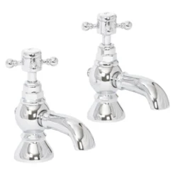 High Life Balmoral Pair Of Bath Pillar Taps