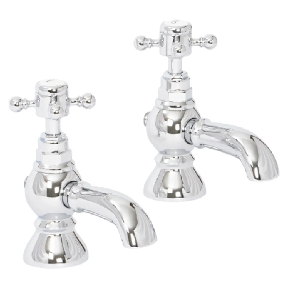 High Life Balmoral Pair Of Bath Pillar Taps