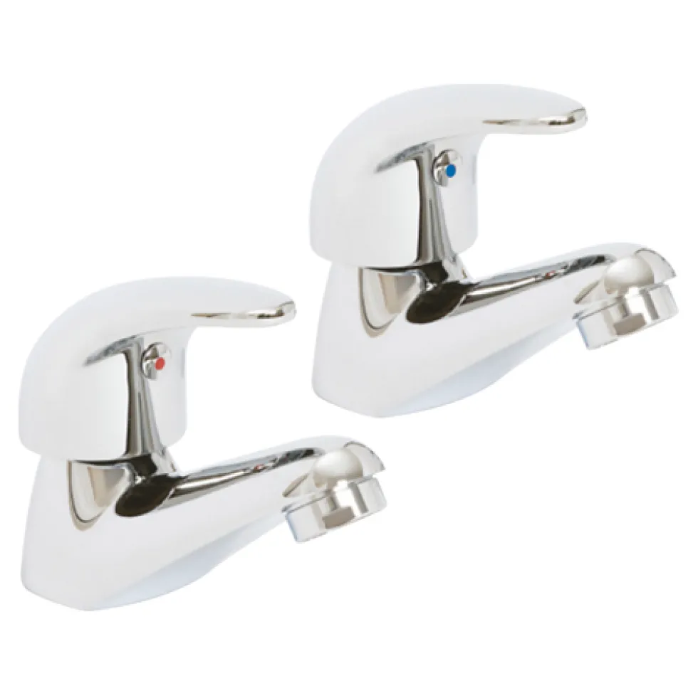 High Life Barra Pair Of Basin Pillar Taps