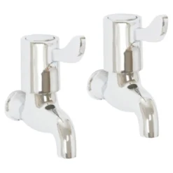 High Life Skara Lever Sink Bib Taps (Pair)