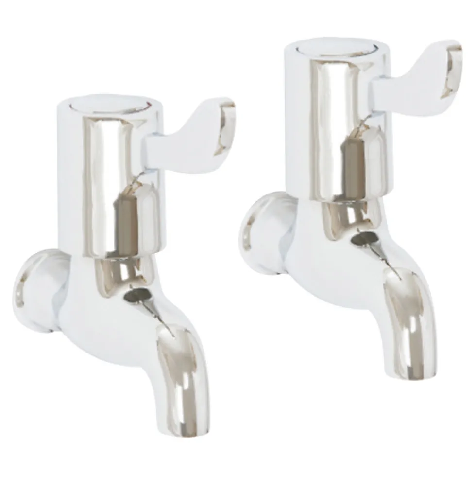 High Life Skara Lever Sink Bib Taps (Pair)