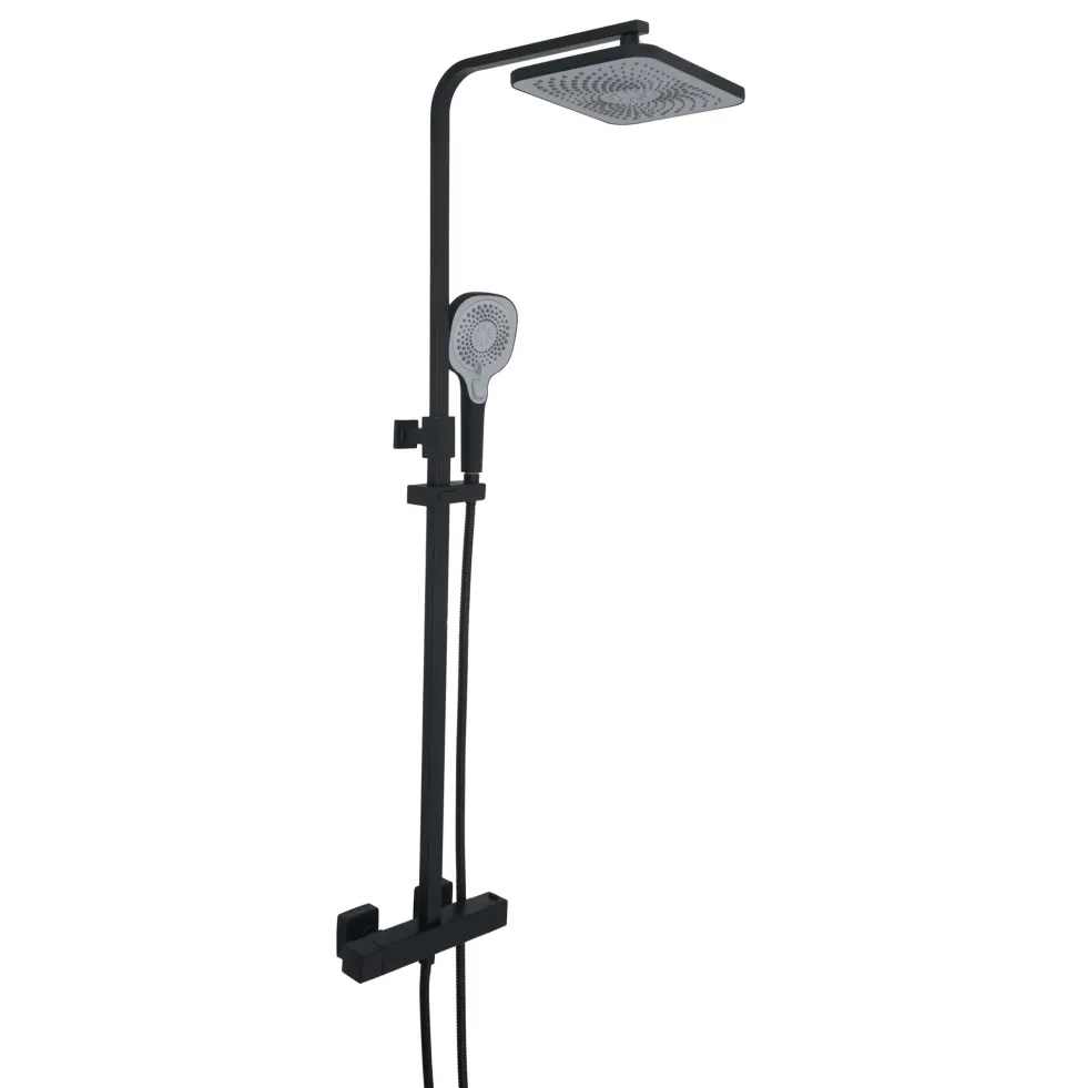 HIX 2 Outlet Exposed Thermostatic Bar Shower Valve with Slide Rail & Multi-functional Handset