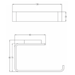 HIX Toilet Roll Holder