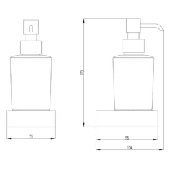 HIX Wall Mounted Soap Dispenser