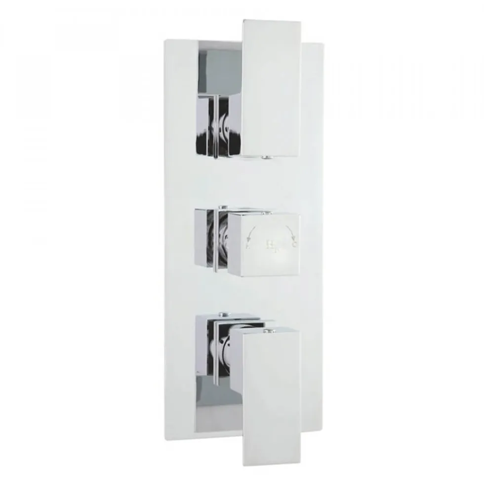 Hudson Reed Art 2 Outlet Concealed Thermostatic Shower Valve