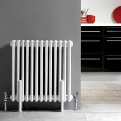Hudson Reed Colosseum White Triple Column Traditional Radiator