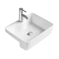 Hudson Reed 480mm Rectangular Semi-Recessed Countertop Basin