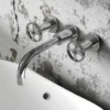 Hudson Reed Revolution Industrial Wall Mounted Basin Mixer Tap