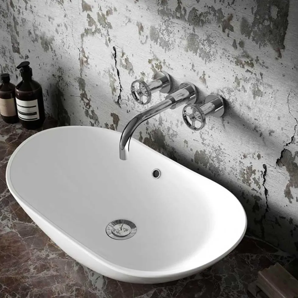 Hudson Reed Revolution Industrial Wall Mounted Basin Mixer Tap
