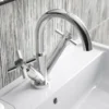 Hudson Reed Tec Crosshead Mono Basin Mixer with Clicker Waste