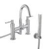 Hudson Reed Tec Lever Deck Mounted Bath Shower Mixer with Handset Kit