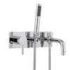 Hudson Reed Tec Lever Wall Mounted Bath Mixer with Handset Kit